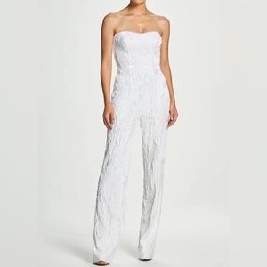 Dress the Population Andy Sequin Strapless Jumpsuit (M)